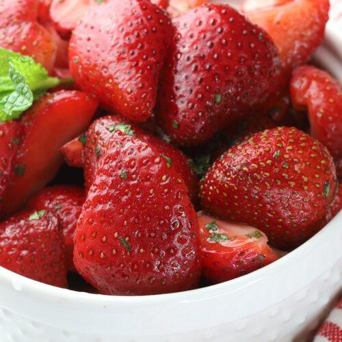 Strawberry compote.