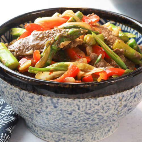 Szechaun beef stir fry.