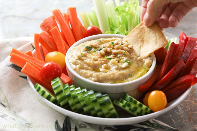 garlic hummus recipe without tahini.