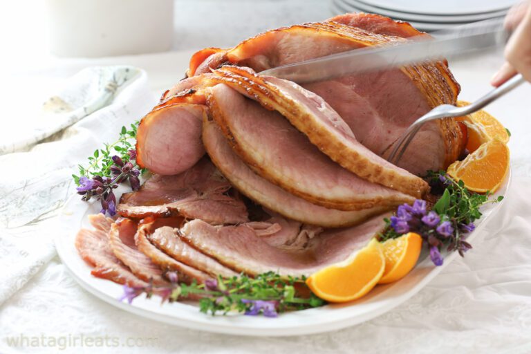 bourbon glazed ham.