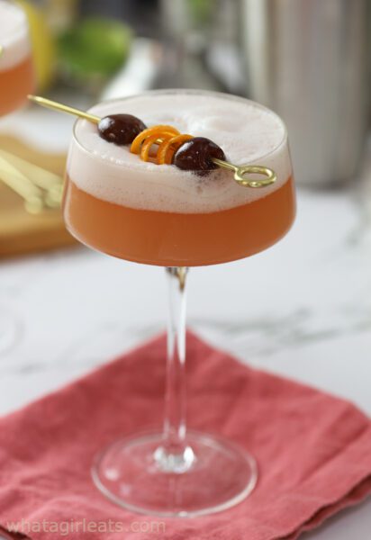 cherry fizz cocktail.