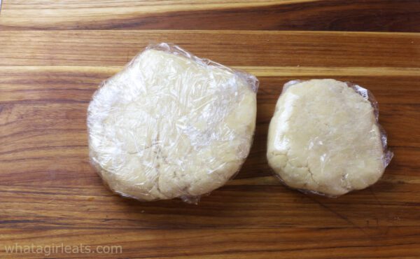 2/3 and 1/3 pie dough for slab pie.