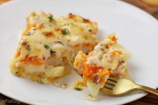 sweet potato gratin.