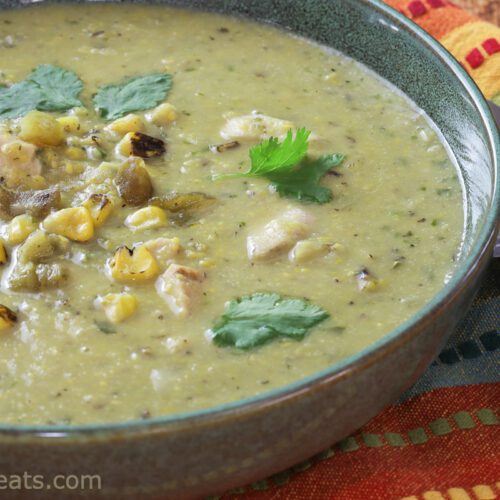 chicken soup with green chilies.