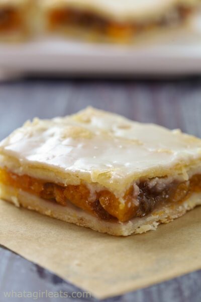 apricot cherry slab pie.