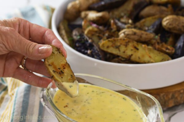 fingerlings in sauce.