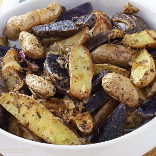 Roasted fingerling potatoes.