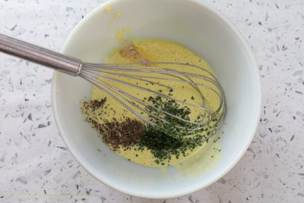 tarragon aioli in bowl.