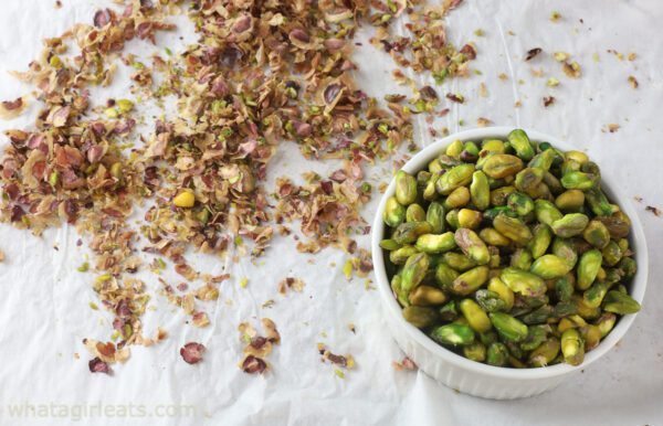 shelled pistachios.