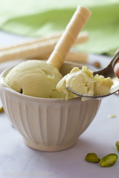 Pistachio gelato.