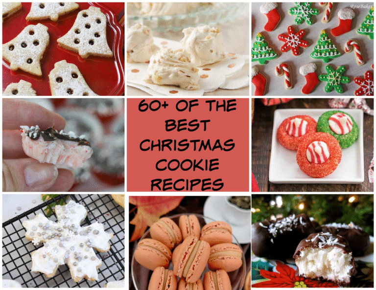 christmas cookie recipes collage.