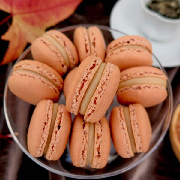 salted caramel macarons.