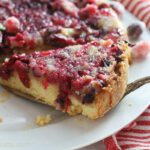 Nantucket cranberry pie side shot.