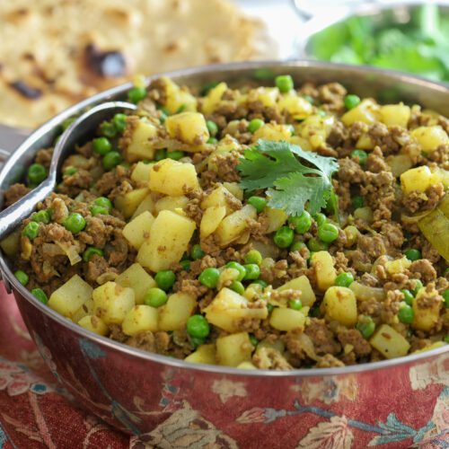 curried ground beef.