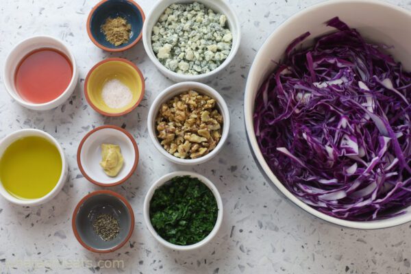 cabbage slaw ingredients.