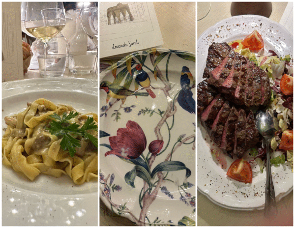 locanda sandi dinner collage.