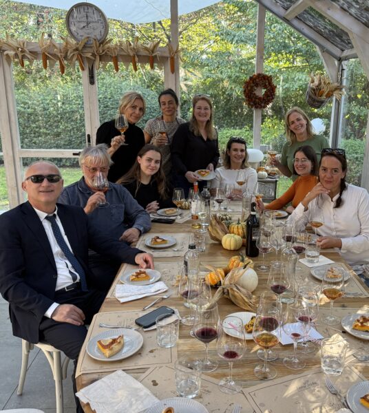 group at lunch nonno andreas.