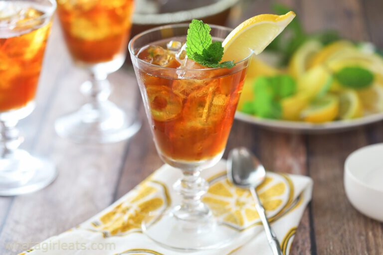 how to make iced tea in glass.