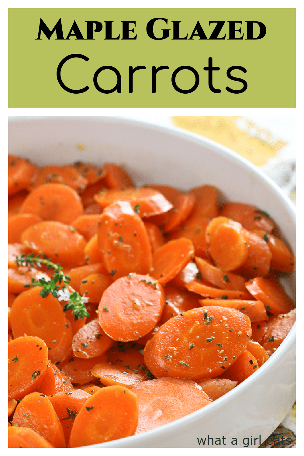 Maple Glazed Carrots - What A Girl Eats