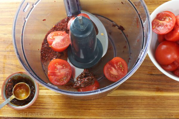 dried chiles and tomatoes.