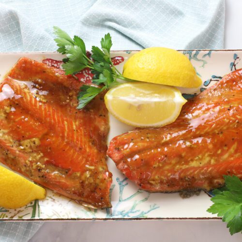 Honey Mustard Salmon top shot.