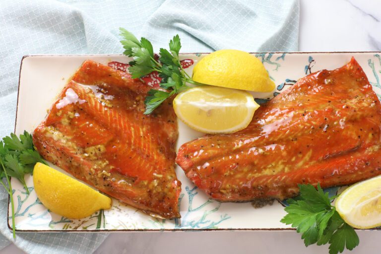 Honey Mustard Salmon top shot.