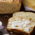 Cheese bread with butter.