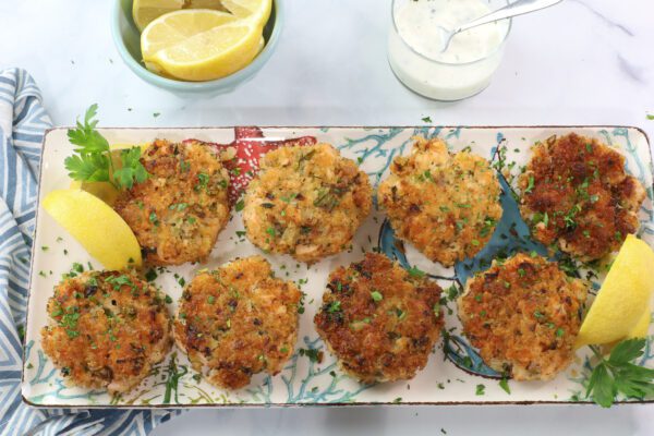 top shot salmon cakes Salmon cakes top shot.
