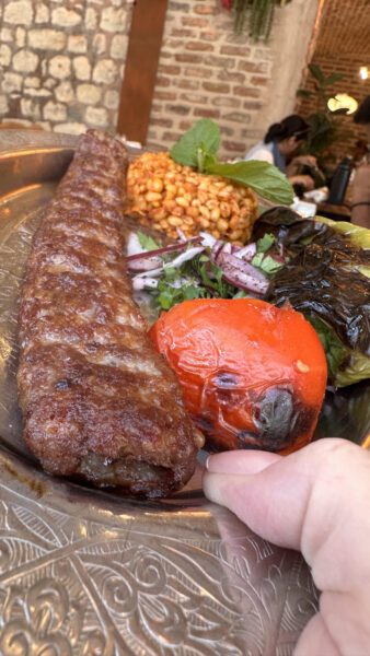 turkish kebab at Istanbul restaurant.